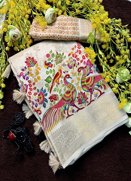 Wow Nylon X Polyester Silky Georgette Saree Wholesale Clothing Suppliers In India